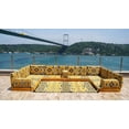 thumbnail image 1 of U Shaped Convertible Yellow Sofa, Floor Pillows, Turkish Sofa Seating, Sleeper Sofa, Arabic Majlis, Floor Cushion Seating, Modular Sofas, 1 of 3