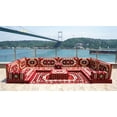 thumbnail image 1 of U Shaped Foldable Sofa Bed, Turkish Sofa, Arabic Floor Cushions for Adults, Sleeper Sofa, Red Arabic Majlis, Floor Cushions, Diwan Sofa, 1 of 3