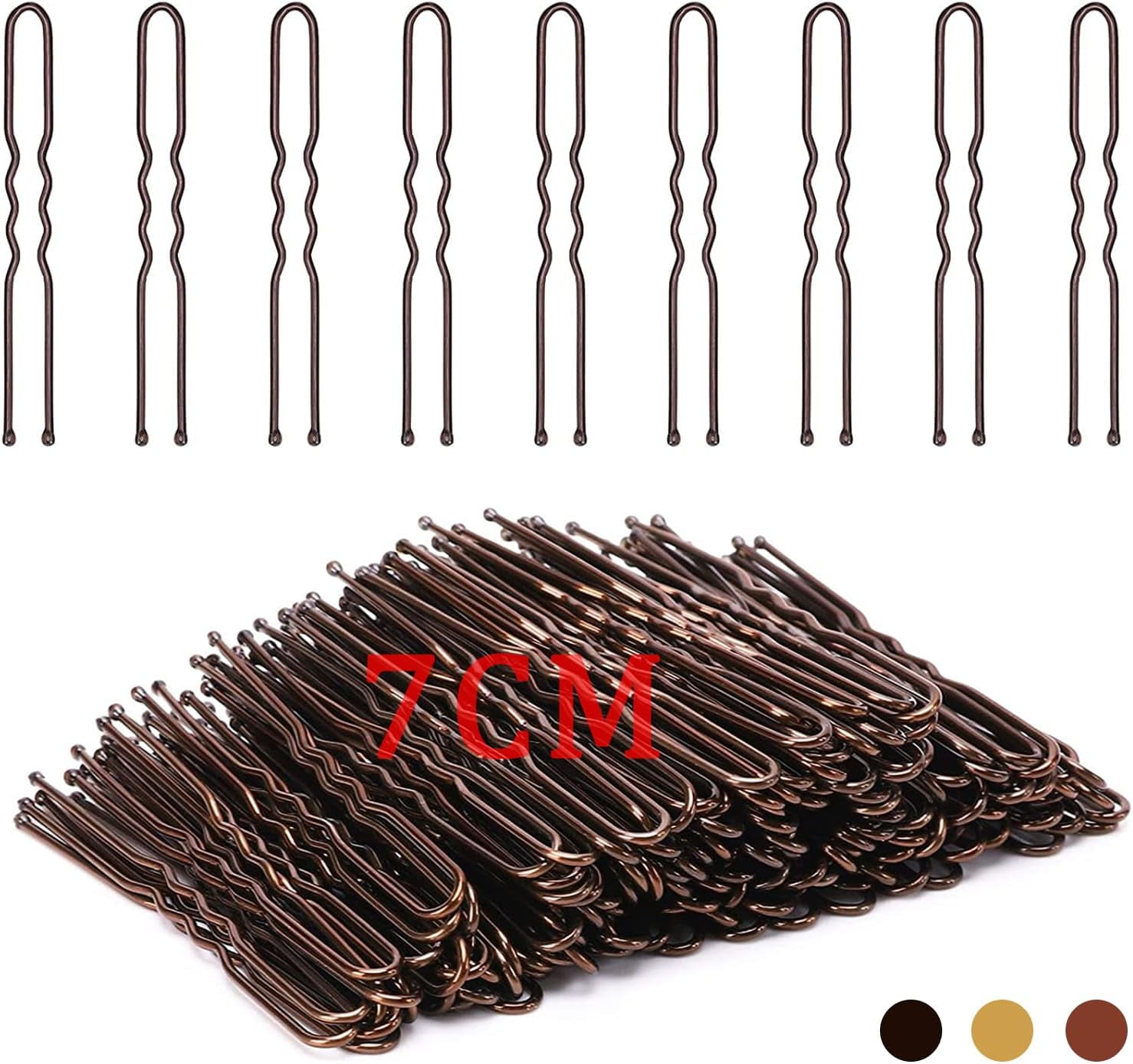 U Shaped Hair Pins,50 Count of Buns Pins Hairpins for Women Girls for