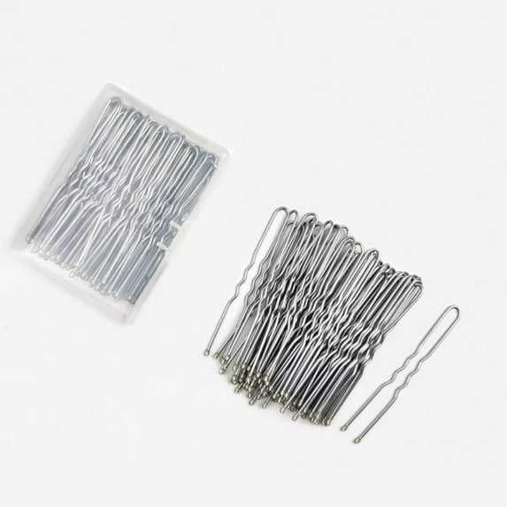 U Shaped Hair Pins Pins Bun Hair Pins,Wedding Bridal Silver Hair Pins (Silver-60Pcs)