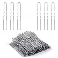 thumbnail image 1 of U-Shaped Hair Pins for Updos, Thickened Metal Bobby Pins Secure Bun & Bridal Styling, Professional Salon Grade Invisible Hold, 50 Count, 1 of 4