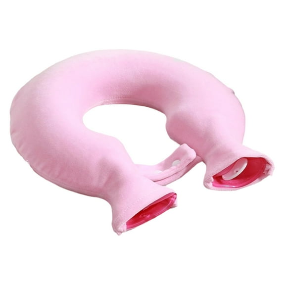 U-Shaped Hot Water Bottle Neck Warmer 1800ml Leakproof Design with Soft Cover for Winter Heat and Comfort