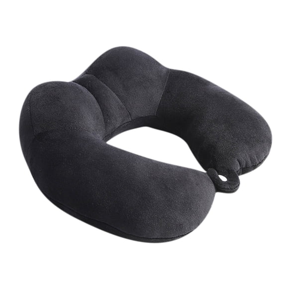 U-Shaped Hump Traveler's Neck Pillow with Microbead Filling, Compact & Breathable for Supportive Comfort