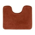 thumbnail image 1 of U Shaped Luxury Bath Rug For Bathroom, Super Soft Thick Microfiber Shag Rug With Reinforced Surface Avoid Shedding, Ultra Absorbent Tpr Rubber Backing Non-Slip Washable Contour, 1 of 3