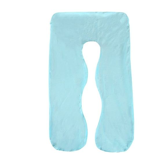 U Shaped Maternity Body Pillow for Sleeping Removable Crystal Fleece Cover Pregnancy Support Pillow for Expecting Mothers Comfort for Side Back and Belly Sleeping Pillow Not Included