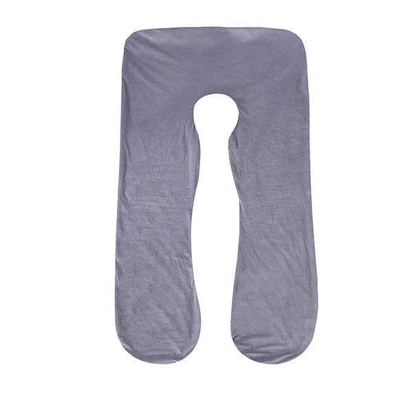 U Shaped Maternity Body Pillow for Sleeping Removable Crystal Fleece Cover Pregnancy Support Pillow for Expecting Mothers Comfort for Side Back and Belly Sleeping Pillow Not Included