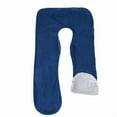 thumbnail image 1 of U-Shaped Maternity Pillow Cover, Soft Washable Removable Case, Comfortable Pregnancy Support Pillow Protector, Easy-Care Bedding for Expecting Moms, Gentle on Sensitive Skin, 1 of 1