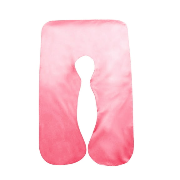 U-Shaped Maternity Pillow Cover - Washable and Removable Pillowcase for Comfortable Pregnancy Support, Ideal for Sleep and Nursing