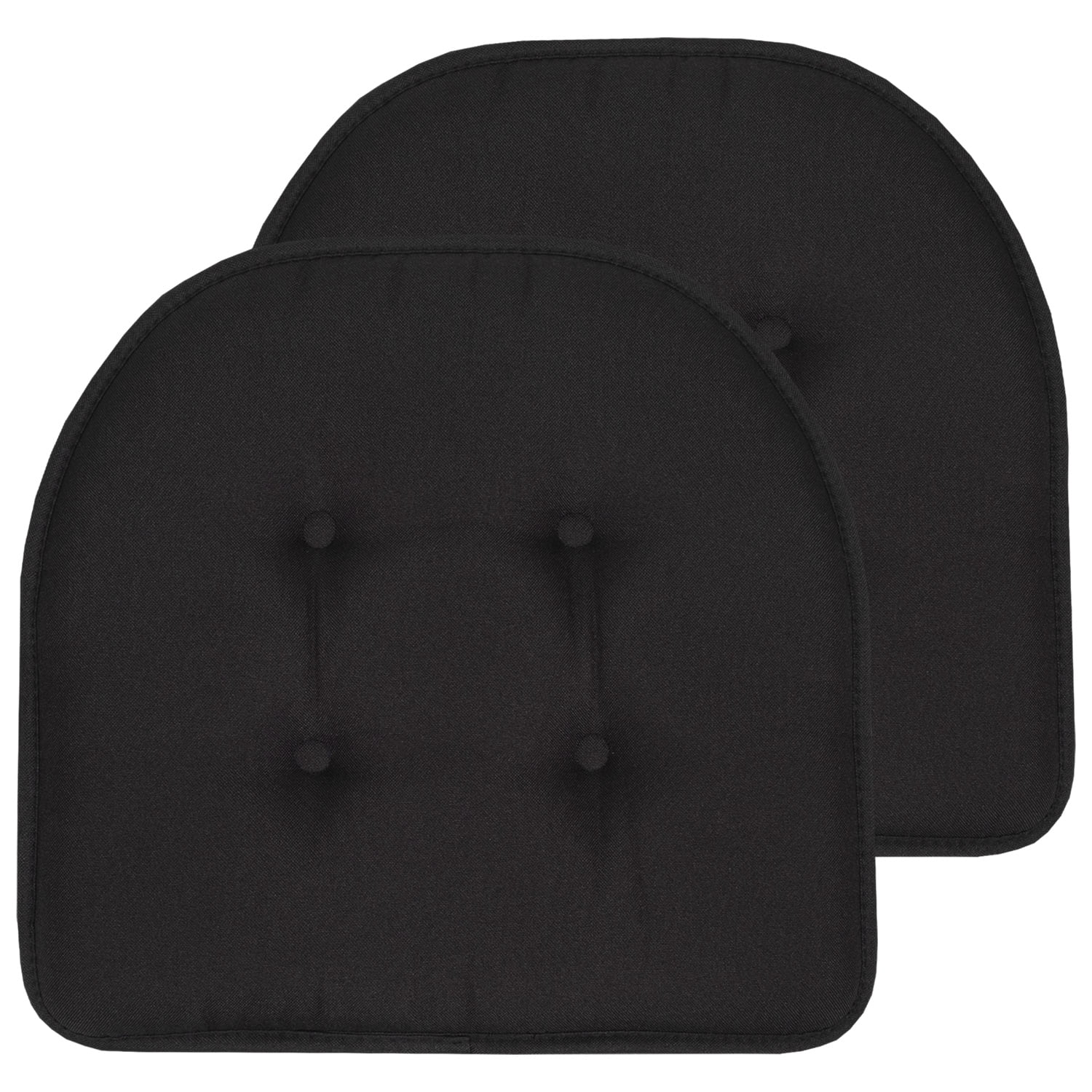 Black U-shaped Seat Cushion With Handle