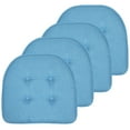 thumbnail image 1 of U-Shaped Memory Foam Chair Pads 4 Pack Turquiose, 1 of 7