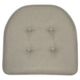 thumbnail image 1 of U-Shaped Memory Foam No Slip Back 17 x 16 Chair Pad 12 Pack Khaki, 1 of 7