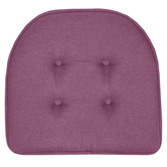 U-Shaped Memory Foam No Slip Back 17 x 16 Chair Pad 12 Pack Purple