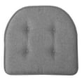 thumbnail image 1 of U-Shaped Memory Foam No Slip Back 17 x 16 Chair Pad 2 Pack Grey, 1 of 7