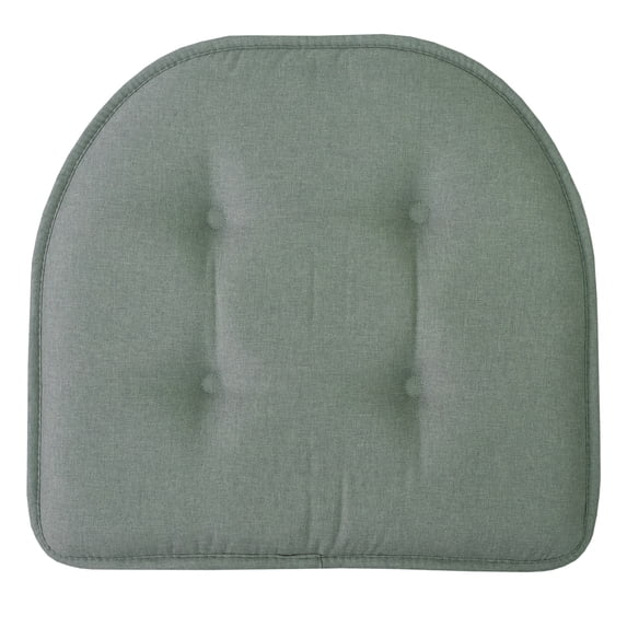 U-Shaped Memory Foam No Slip Back 17 x 16 Chair Pad 4 Pack Scuba