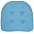 thumbnail image 1 of U-Shaped Memory Foam No Slip Back 17 x 16 Chair Pad 4 Pack Turquiose, 1 of 7