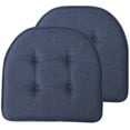 thumbnail image 1 of U-Shaped Memory Foam No Slip Back 17 x 16 Chair Pad Cushion 2 Pack, 1 of 7