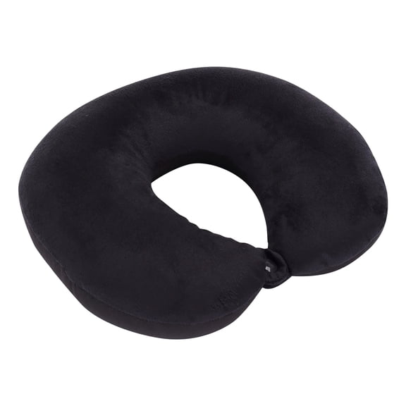 U Shaped Memory Foam Pillow For Travel Neck Support Airplane Head Rest Comfortable Sleeping Black -LAILLSH