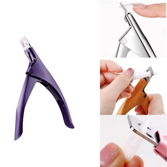 U-Shaped Nail Tip Cutter A - Stainless Steel U-Shaped Nail Tip Scissors, Durable Manicure Tool for French Fake Nails, Nail Tools Easter Mother'S Day Nail