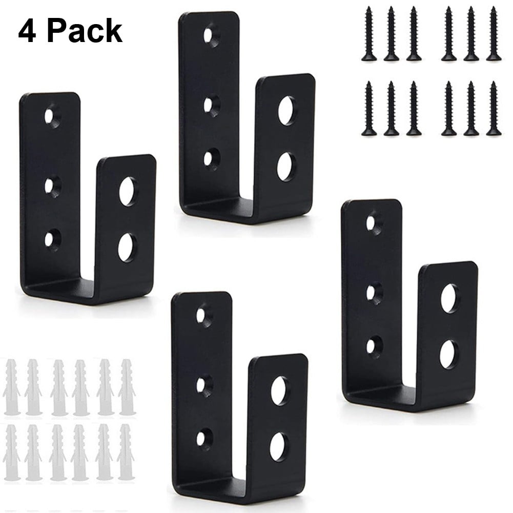 UShaped Open Pole Bracket Door Safety Barricade BracketHeavy Metal