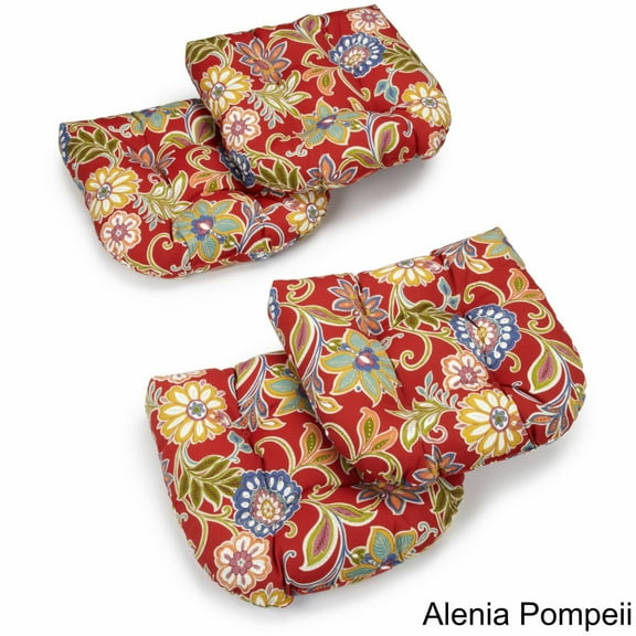 U Shaped Patio Chair Cushion (Set of 4)