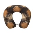 thumbnail image 1 of U-Shaped Pillow 11.8×9.8in With Pillow Core Comfortable Soft Invisible Zipper For Daily Travel Driving Office Sandybrown Buffalo Plaid Check Tartan Scotland_2, 1 of 8
