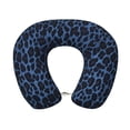 thumbnail image 1 of U-Shaped Pillow 11.8×9.8in With Pillow Core Comfortable Soft Invisible Zipper For Daily Travel Driving Office Animal Print Style Mediumslateblue_1, 1 of 8