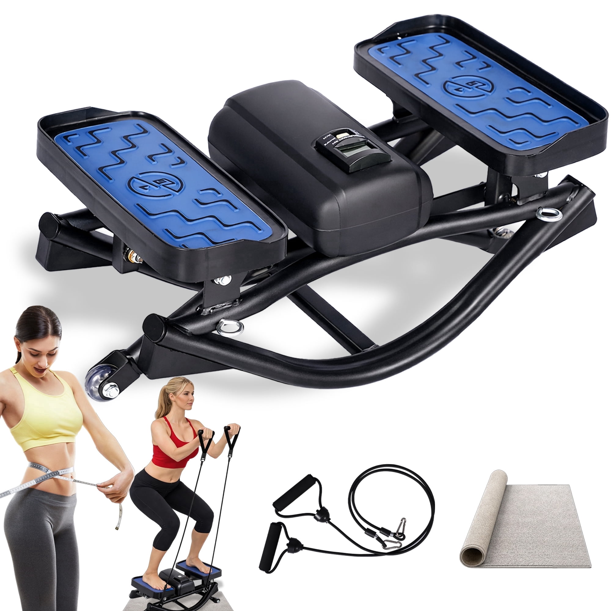 Stepping Rocking Exercise Machine U-Shaped Rock Stepper Machine for Home Workout,Side-to-Side Lateral ...