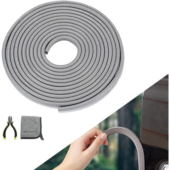 U-Shaped Rubber Car Door Edge Guards with Built-in Metal Clips Universal Vehicle Protection
