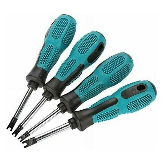U-Shaped Screwdriver Set, Chrome Vanadium Steel, M1.7/M2.0/M2.3/M2.6 x 50mm, Fork-Type Precision Tool Duulaya