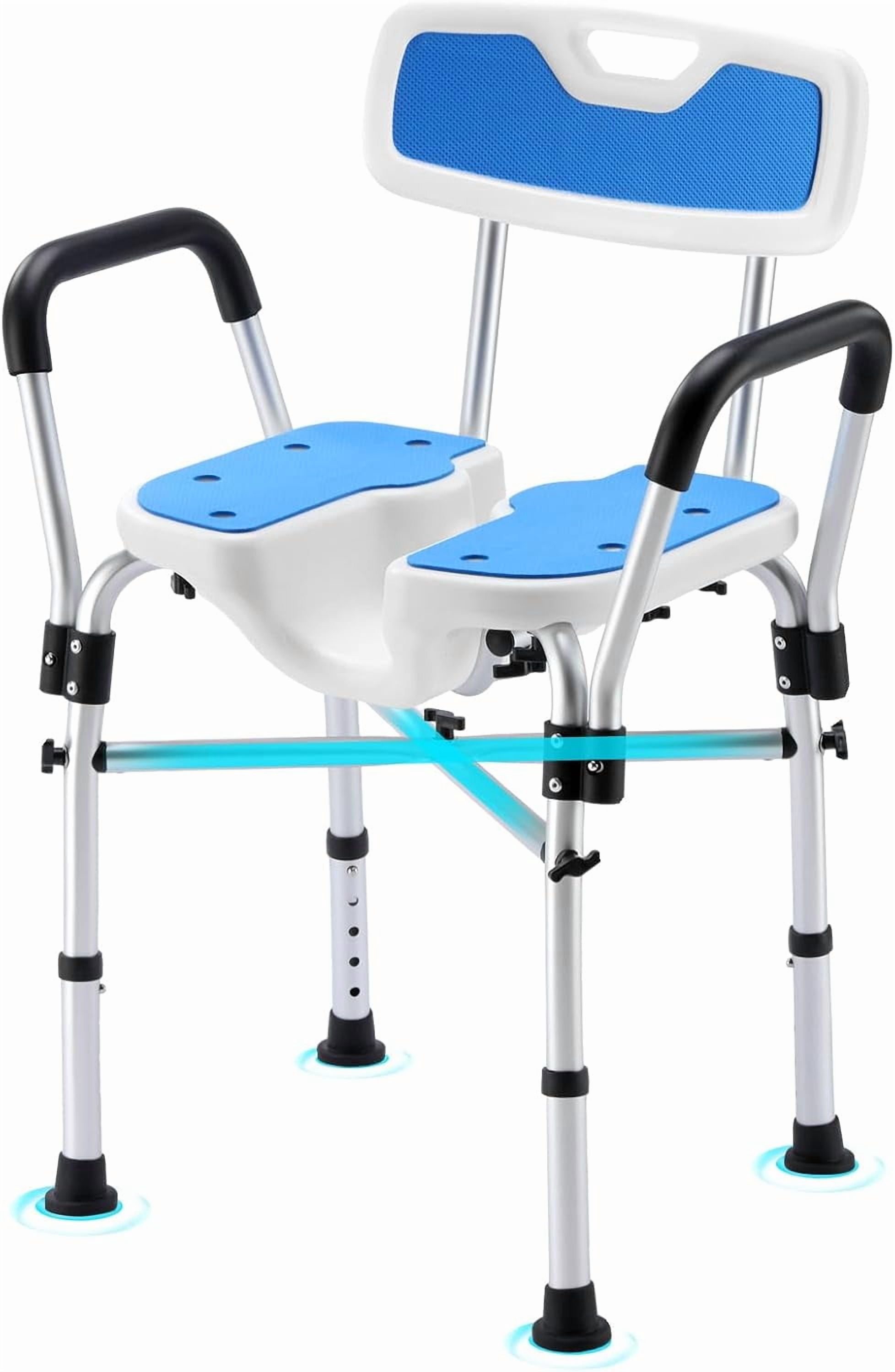 U-Shaped Shower Chair for Inside Shower, FSA/HSA Eligible 600lbs Heavy ...