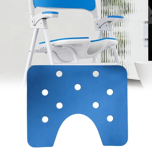 U-Shaped Shower Chair Pad, Quick Drying Bath Mat, Memory Foam Bathroom Mat, Waterproof Mat, 14X12 in Cold-Resistant Non-Slip Bathing Seat Cushion That Resists Mold and Mildew from