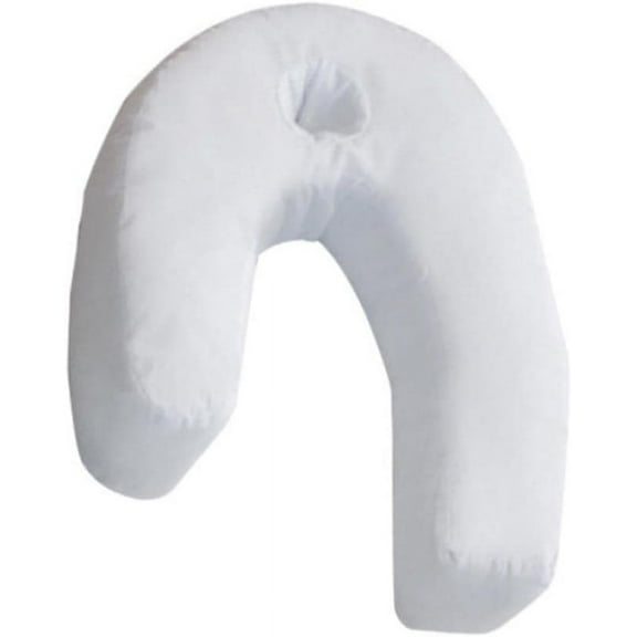 U-Shaped Side Sleeper Pillow with Ear Hole,J Pillows for Side Sleeping,Orthopedic Ear Hole Pillow