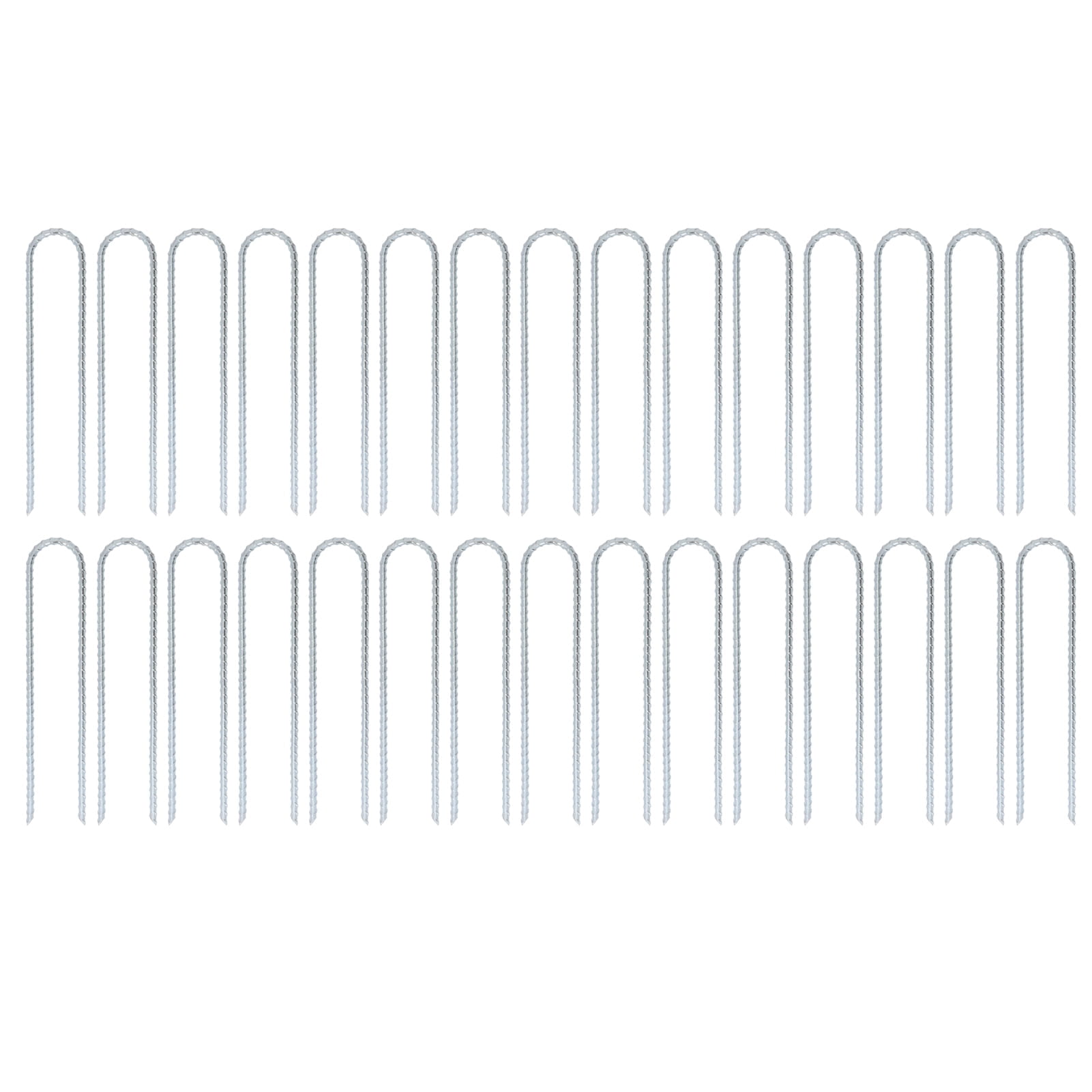 U Shaped Stake Hook, Ground Anchor 30Pcs Metal 12in Support Multipurpose Rustproof  For Tent