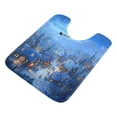 thumbnail image 1 of U-Shaped Toilet Mat Plush Bathroom Rug Mat Non Slip Bathroom Mats Beautiful Christmas Night Scene, 1 of 5