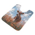 thumbnail image 1 of U-Shaped Toilet Mat Plush Bathroom Rug Mat Non Slip Bathroom Mats Brown Cow, 1 of 5