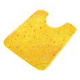 thumbnail image 1 of U-Shaped Toilet Mat Plush Bathroom Rug Mat Non Slip Bathroom Mats Confetti and Stars Scattered, 1 of 5