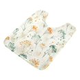 thumbnail image 1 of U-Shaped Toilet Mat Plush Bathroom Rug Mat Non Slip Bathroom Mats Green and Orange Small Flowers, 1 of 5