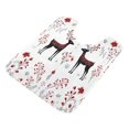 thumbnail image 1 of U-Shaped Toilet Mat Plush Bathroom Rug Mat Non Slip Bathroom Mats Reindeer Pattern, 1 of 5