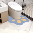 thumbnail image 1 of U-Shaped Toilet Rug Mat Featuring Adorable Cat Design Non- Bathroom Floor Mat for Secure Comfort, 1 of 5