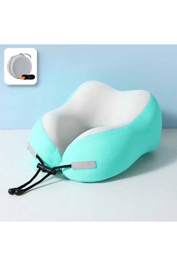 U-Shaped Travel Neck Pillow for Airplane and Long Trips with Ergonomic Wrap Support, Portable Cushion for Car, Train, Office Nap Comfort