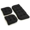 thumbnail image 1 of U-Shaped Twill Tufted Settee Cushion Set (Set of 3), 1 of 2