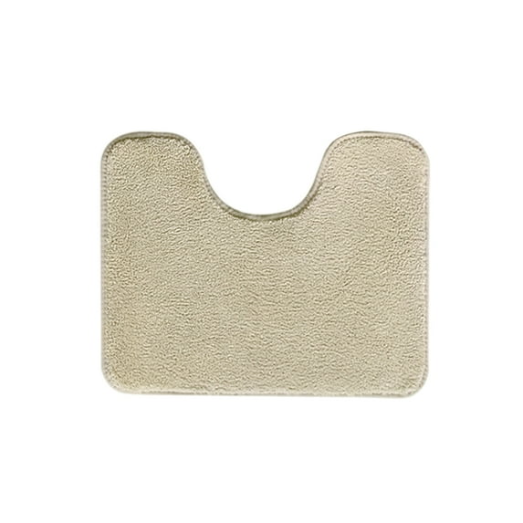 U Shaped Washable Luxury Toilet Rug For Bathroom With Soft Thick Microfiber Shags Reinforced Surface Hair To Avoid Shedding, Extra Absorbent Microfiber Fabric Quick Efficient