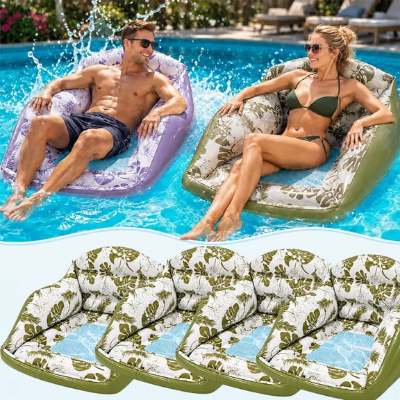U-Shaped Water Inflatable Pool Float, Adult Lounge Chair Raft With Open Seat Design, Floating Relaxer For Lake, River, Beach, Patio Party, Summer Swimming Toys, Backyard Vacation