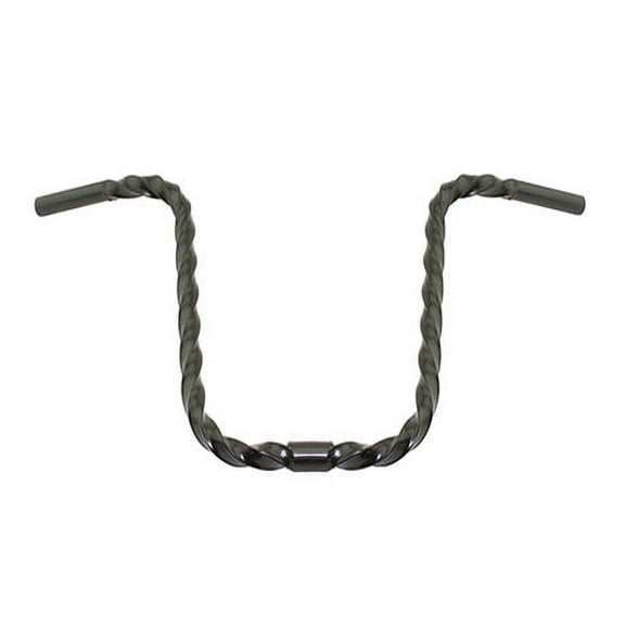 U Square Twist Bike Handle bar, Bicycle handlebar 13 25.4 Black.
