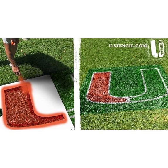 U-Stencil 1681188 U Miami Lawn Stencil