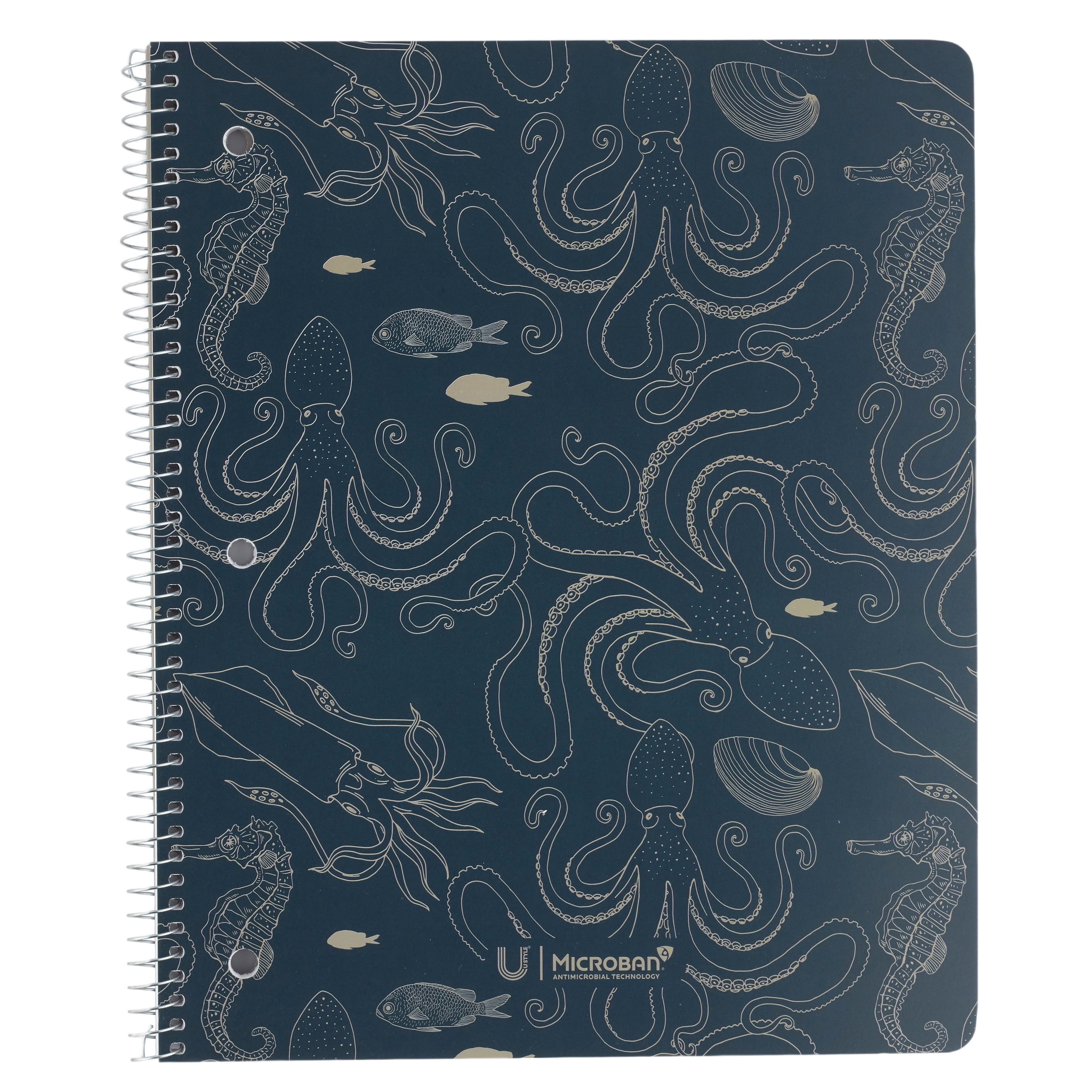 U Style Antimicrobial College Ruled 1 Subject Notebook with Microban
