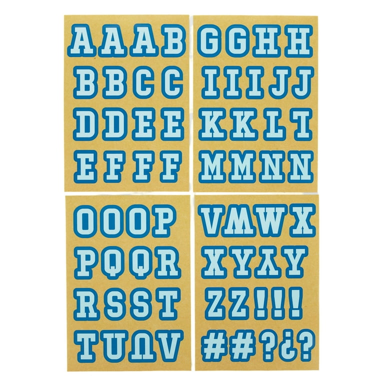 Letter stickers