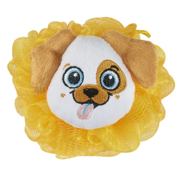 U Style Critter Bath Sponge and Shower Loofah, Yellow Dog