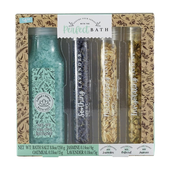U Style Customize Your Bath Set, Includes Bath Salt & Aromatherapy Elements