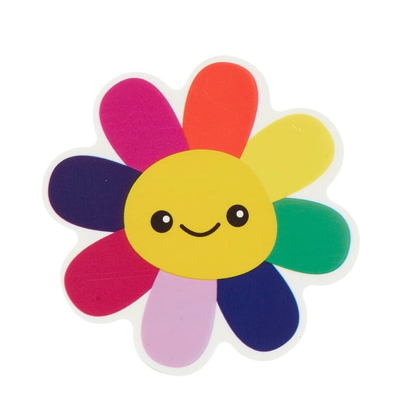 U Style Jumbo Novelty Shaped Eraser, Rainbow Daisy